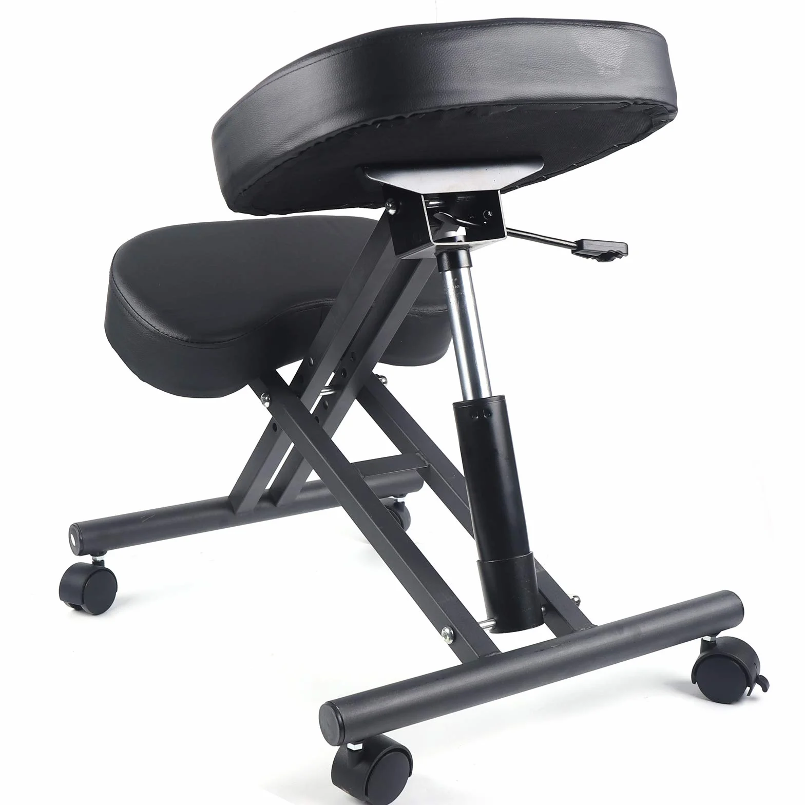 Chaise genoux avec roulettes - Ergonomique - Pour ordinateur - Tabouret de santé - Hauteur réglable de 50 à 60 cm - Orthopédique - Pour soutenir vos genoux et tibias