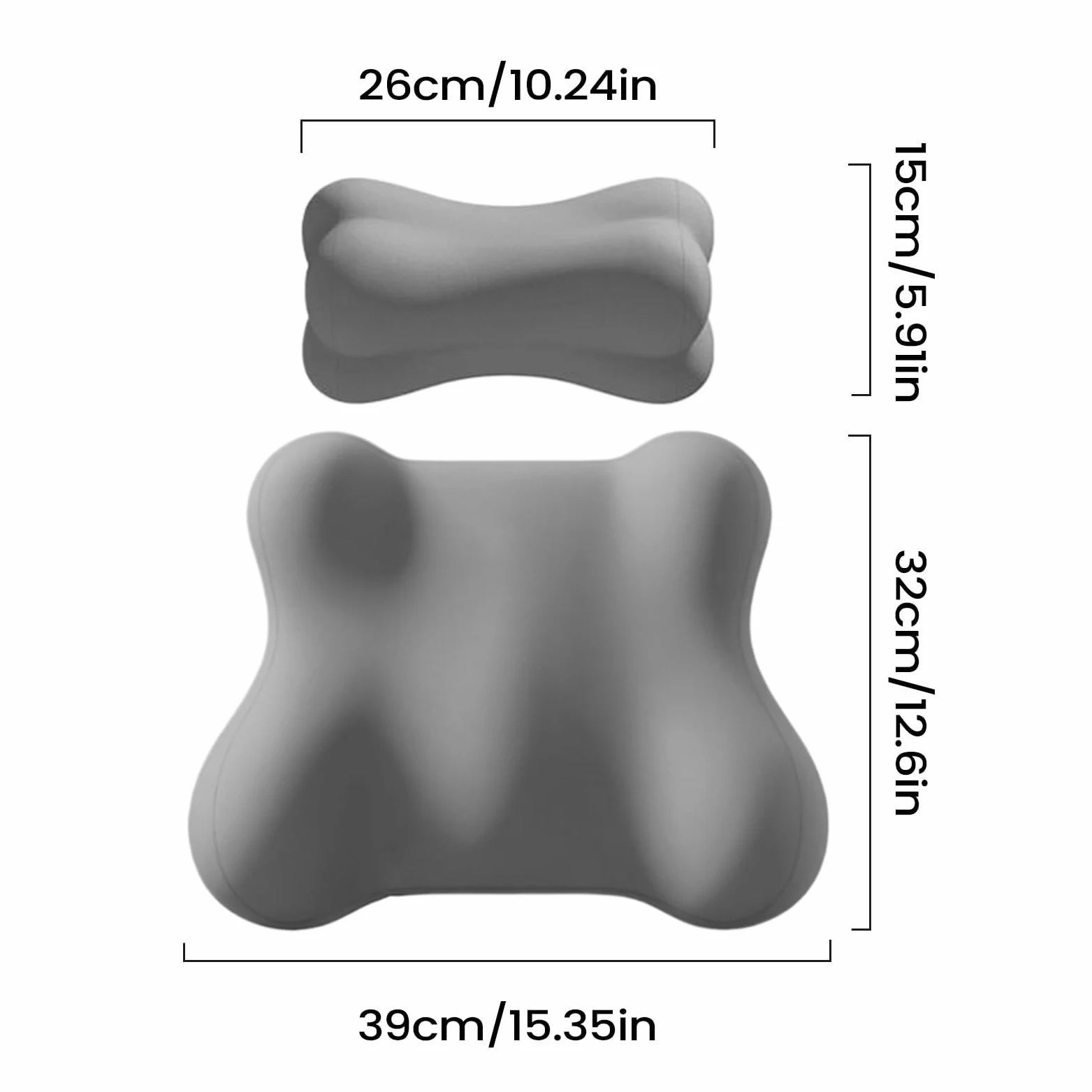 Appuie-Tête Pour Voiture Et Support Lombaire Accessoires De Conduite | Soutien Lombaire Et Cervical Pour Siège De Conduite pour Conducteurs Avion Chaise Bureau Canapé Siège Relax