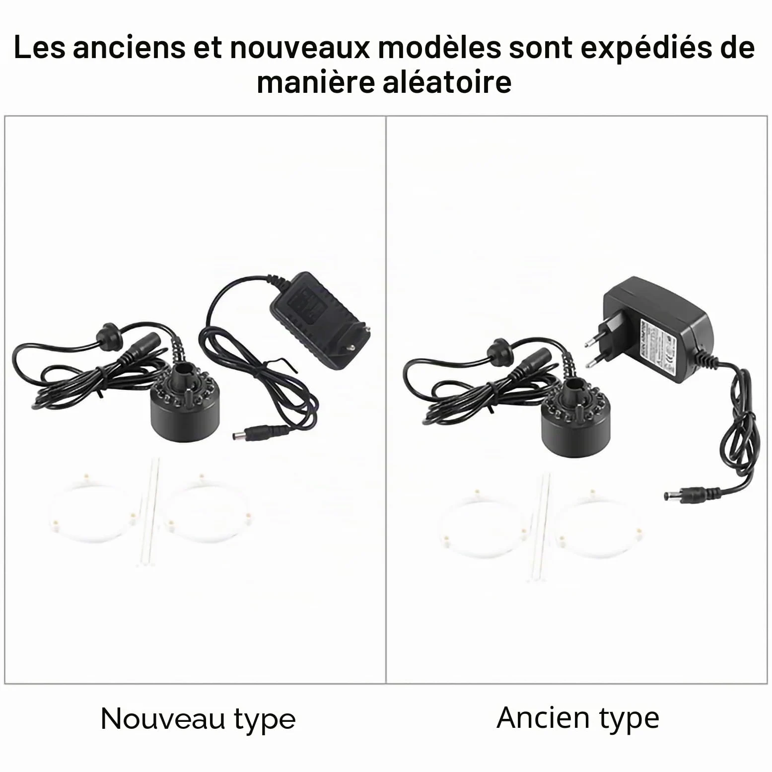 Brumisateur de Fontaine d'eau Longue Durée de Vie avec Adaptateur Secteur Brumisateur Effet de Brume époustouflant Humidificateur d'air Facile à Utiliser pour Aquarium