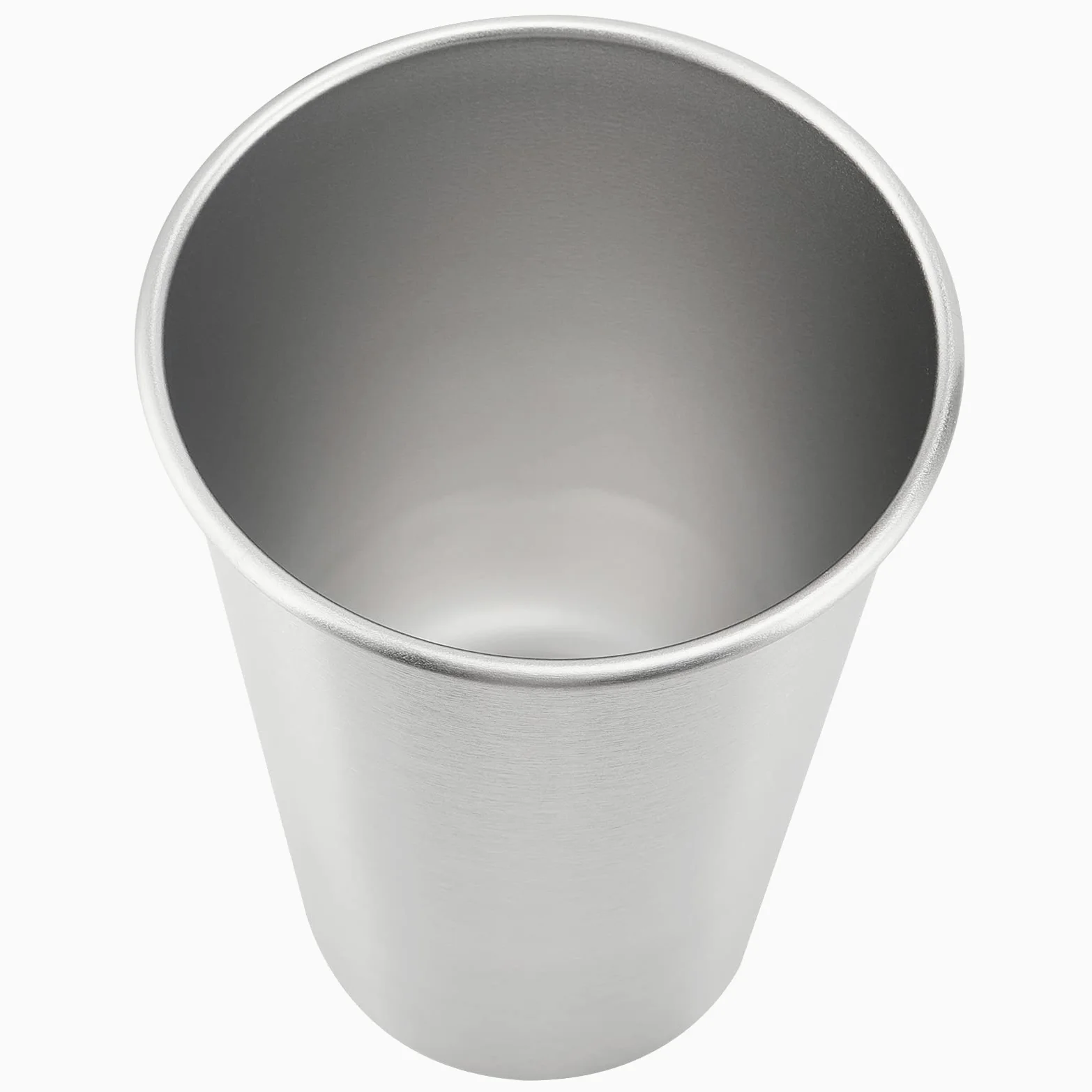 Lot de 24 gobelets en acier inoxydable 304 - Empilables et incassables - Pour bar, maison, restaurant, boissons chaudes et froides - Utilisation en intérieur et en extérieur - 500 ml