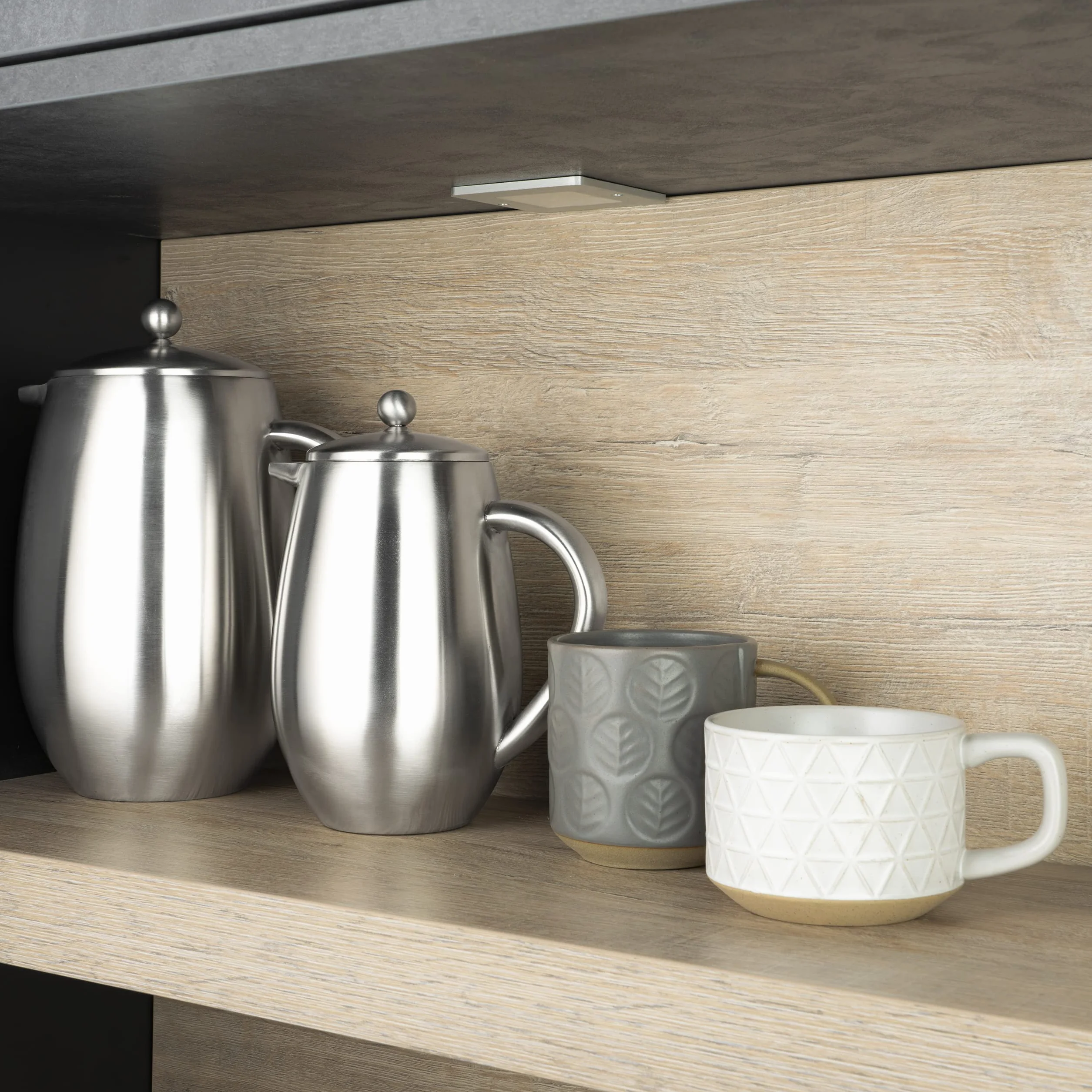 Café Olé BFD Cafetière, corps à double paroi en acier inoxydable 18/10 et filtre à mailles, finition miroir, 1000 ml (8 tasses à espresso ou 4 tasses)