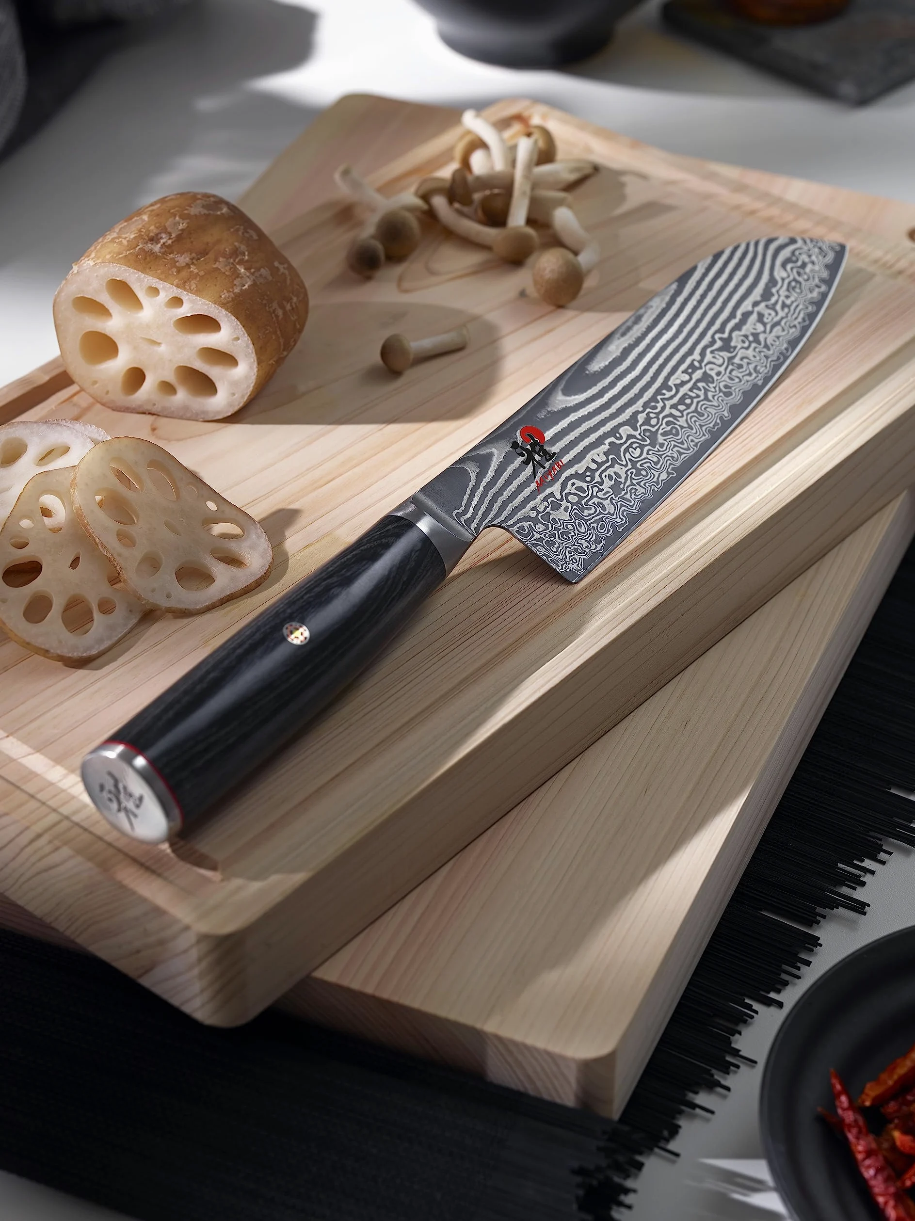Miyabi 34684-181-0 Santoku 180 5000 FCD, Acier, Brun, 31 x 6 x 3 cm