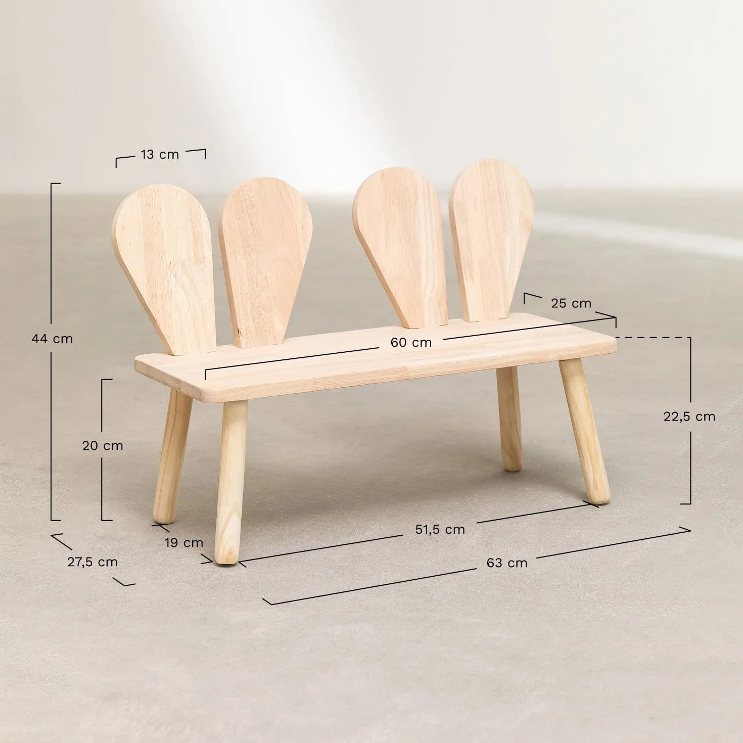 SKLUM Banc en Bois Buny Style Kids
