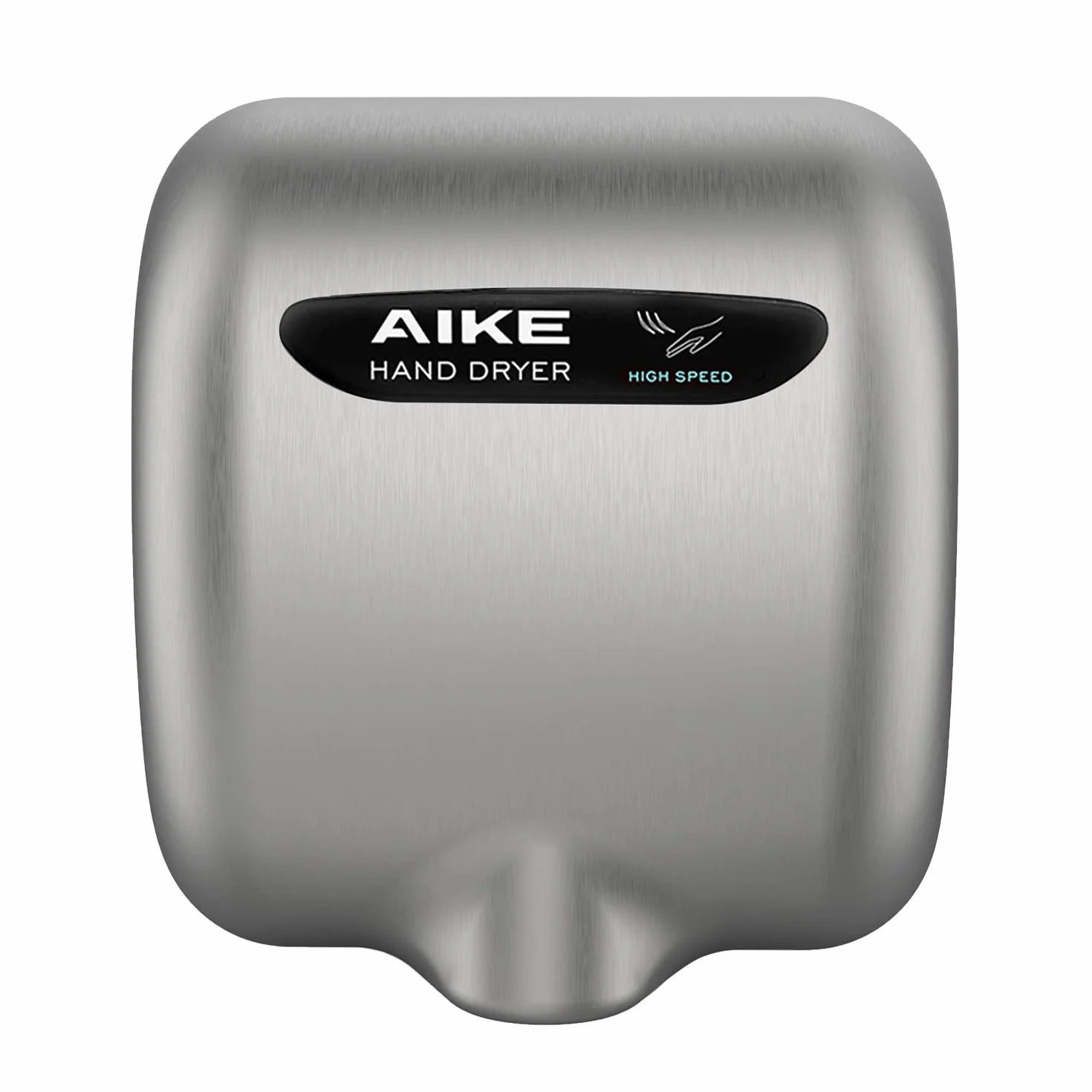 AIKE Elephant Power Sèche-Mains avec Filtre HEPA, Commercial Grande Vitesse, Air Chaud Auto, Boîtier Acier INOX AC220V-240V, AK2800BH