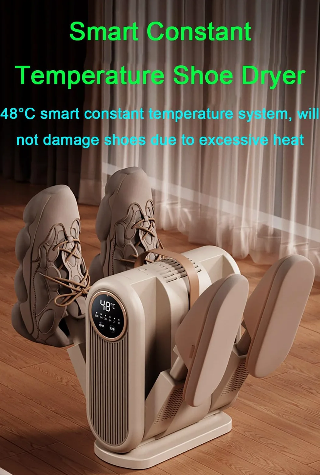 Sèche-Gants Et Chauffe-Bottes avec Minuterie Intelligente, Séchage À L'air Chaud À 360° for Chaussures Mouillées, Séchage Rapide for Chapeaux, Chaussettes Et Gants