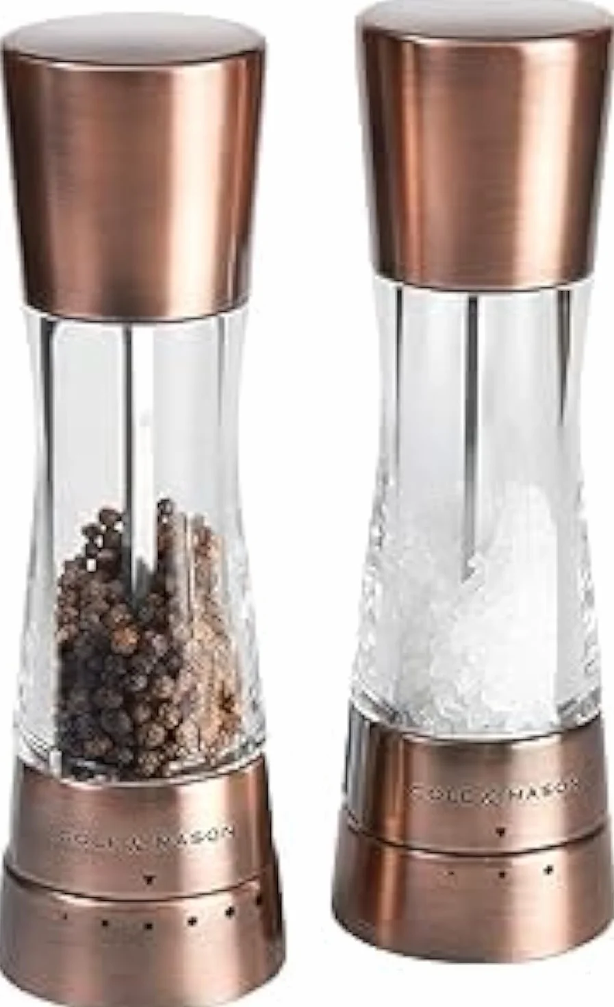 Cole & Mason Derwent CH59418G Moulin à Poivre/Sel Inox Cuivre 6 x 6 x 19 cm