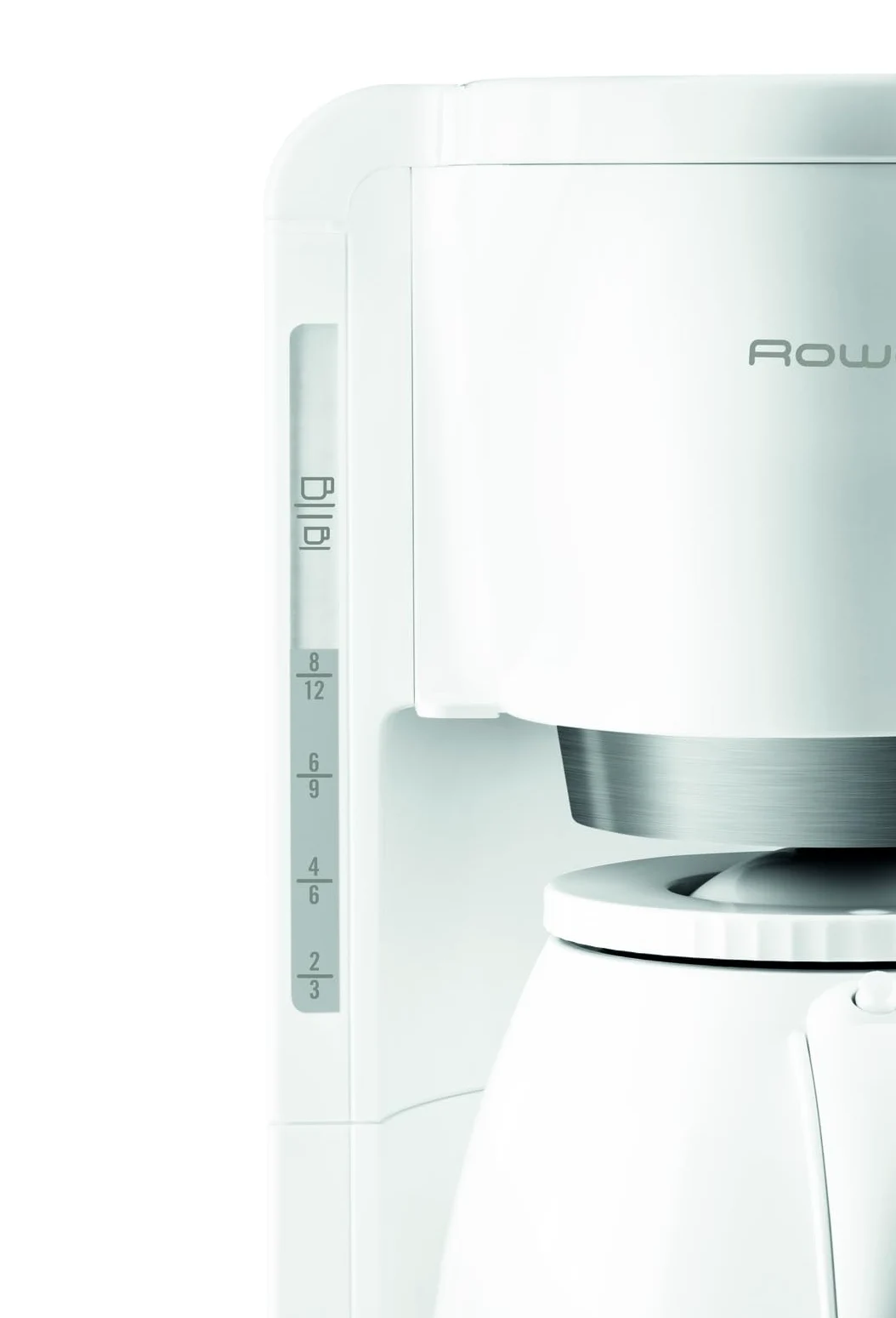 Rowenta CT380110 Cafetière Filtre Adagio Isotherme 8-12 Tasses Verseuse Anti-Goutte Maintien au Chaud 4 Heures Café Blanc