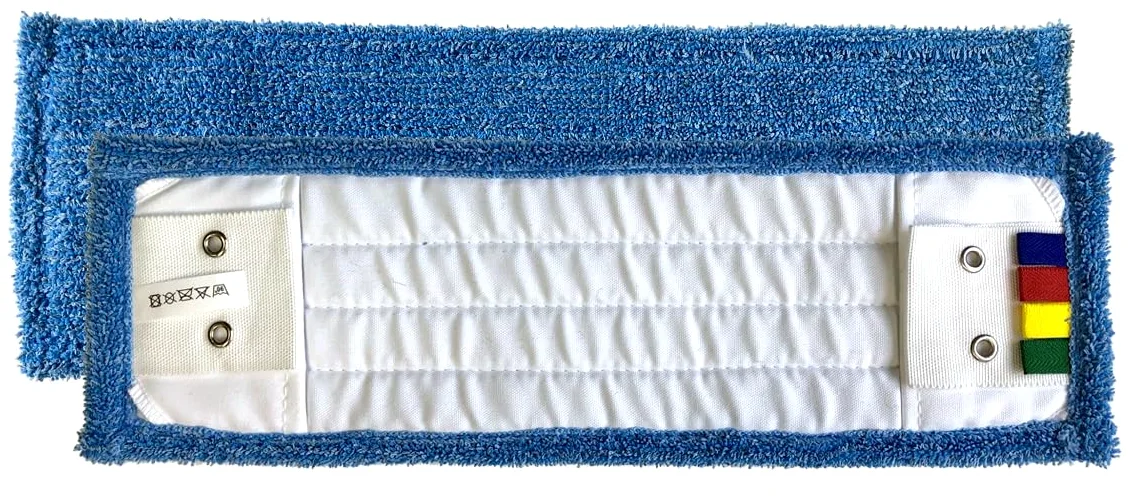 le plus de l'entretien balai à plat : monture lavage + 2 franges microfibres + manche