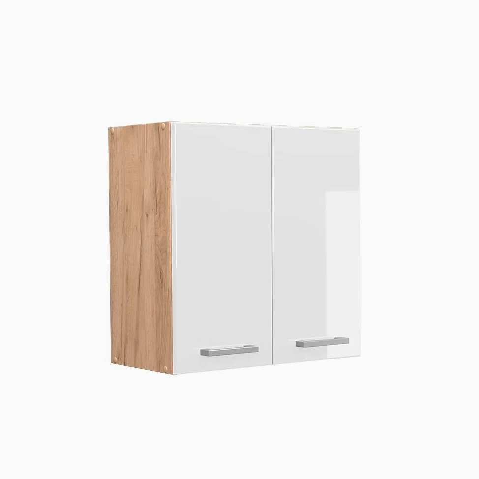 Vicco Elément Haut de Cuisine R-Line, Blanc Haute Brillance, 60cm, pour Une Combinaison Libre au Sein de systèmes de Cuisine modulaires