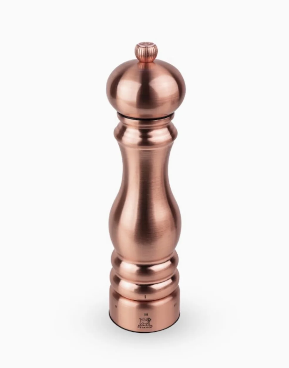 PEUGEOT - Moulin à Sel Paris Chef u'Select 22 cm - 6 Réglages de Moutures Prédéfinies - Innovation Sel Glace, Mécanisme Zirlion - En Inox - Fabrication Française - Coloris Cuivre