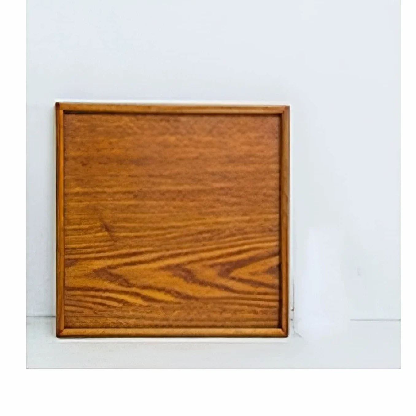 Plateau de Salle de Bain Plateau en bois Japonais Brown 30cm carré Rectangle Thé café Ensemble Vaisselle Palette Food Plaque Home Cuisine Armées de stockage Bac de salle de bain ( Color : 30X30X2CM )