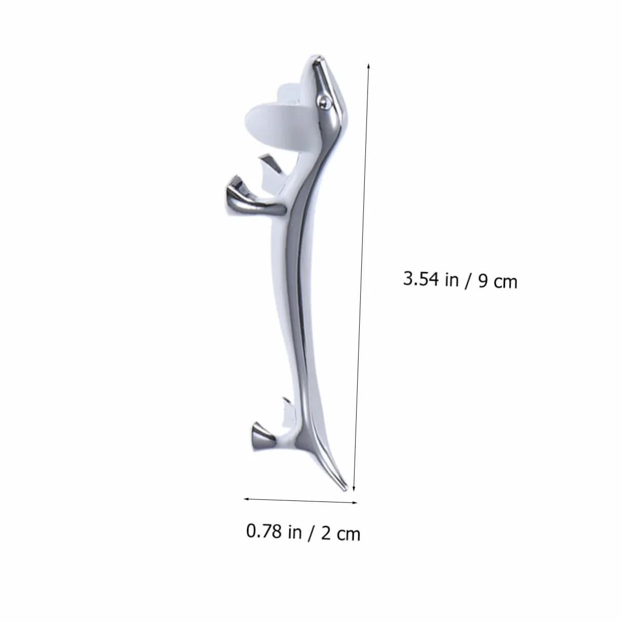 Repose-Baguettes, Supports pour Baguettes de Restaurant, Lot de 4, argenté, 9 x 2 x 2,5 cm