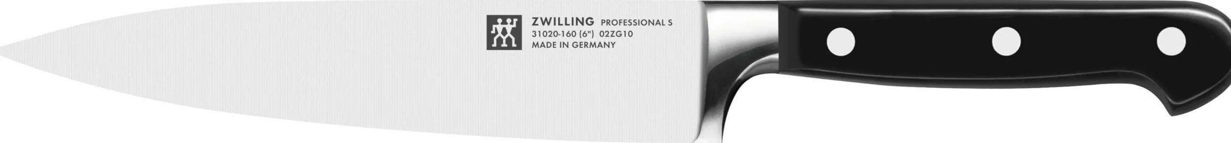 ZWILLING Professional S Set de couteaux 3 pièces, acier spécial inoxydable, noir, Made in Germany