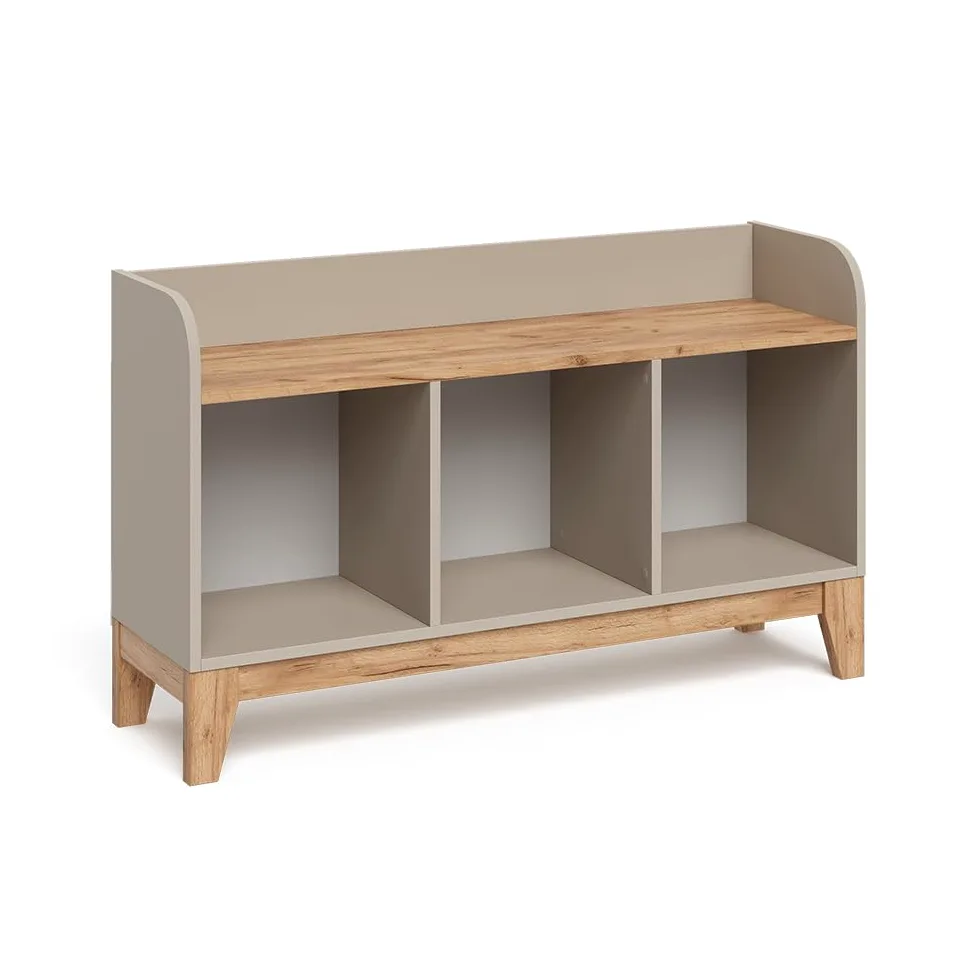 VitaliSpa Banc pour Enfants Malia, Cachemire/Artisan, 107.2x63.8cm, Convient comme siège et Surface de Rangement pour Enfants