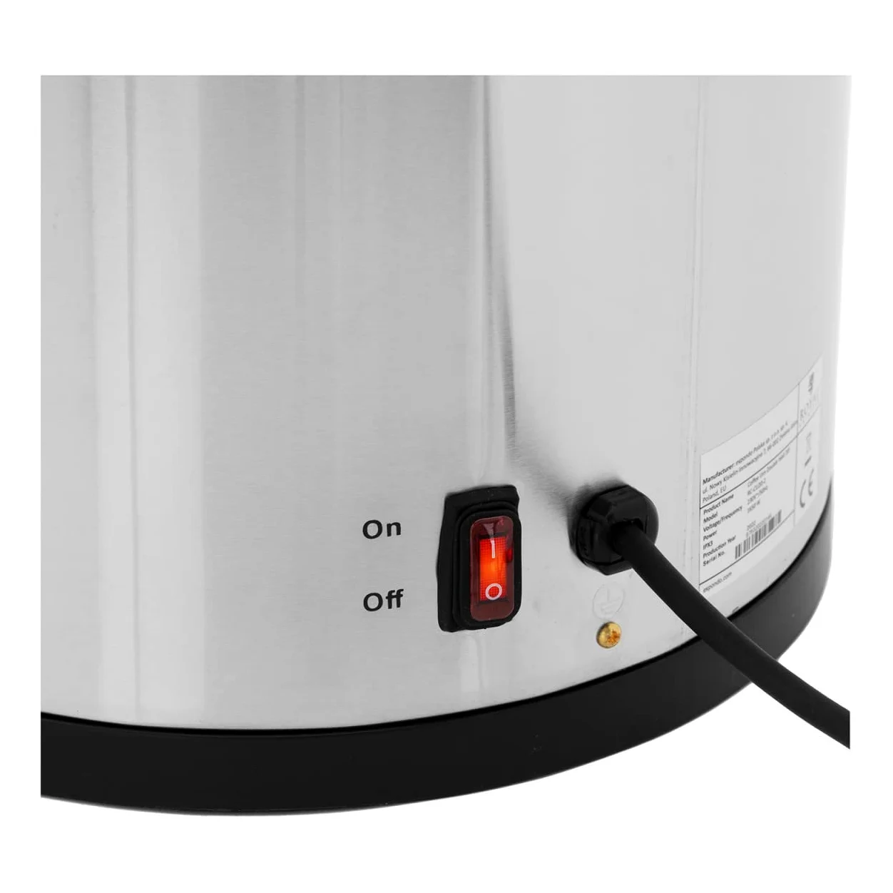 Royal Catering RC-CU20-2 Percolateur 20 L acier inoxydable Cafetière percolateur Pro cafetiere Percolateur à café