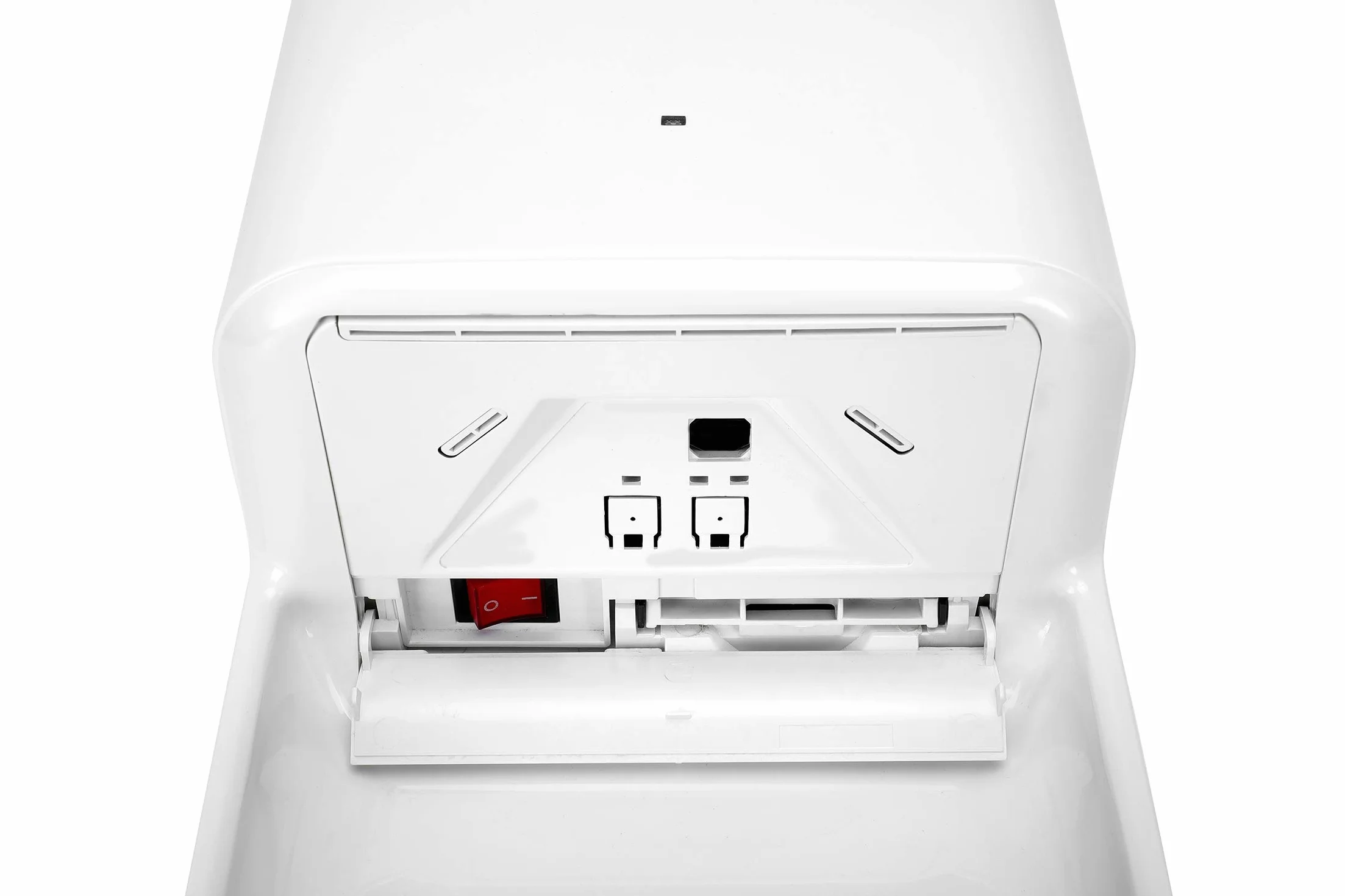 Automatique Sèche-Mains Électrique Haute Vitesse avec bac Anti-Goutte, Commercial et Ménage, Blanc