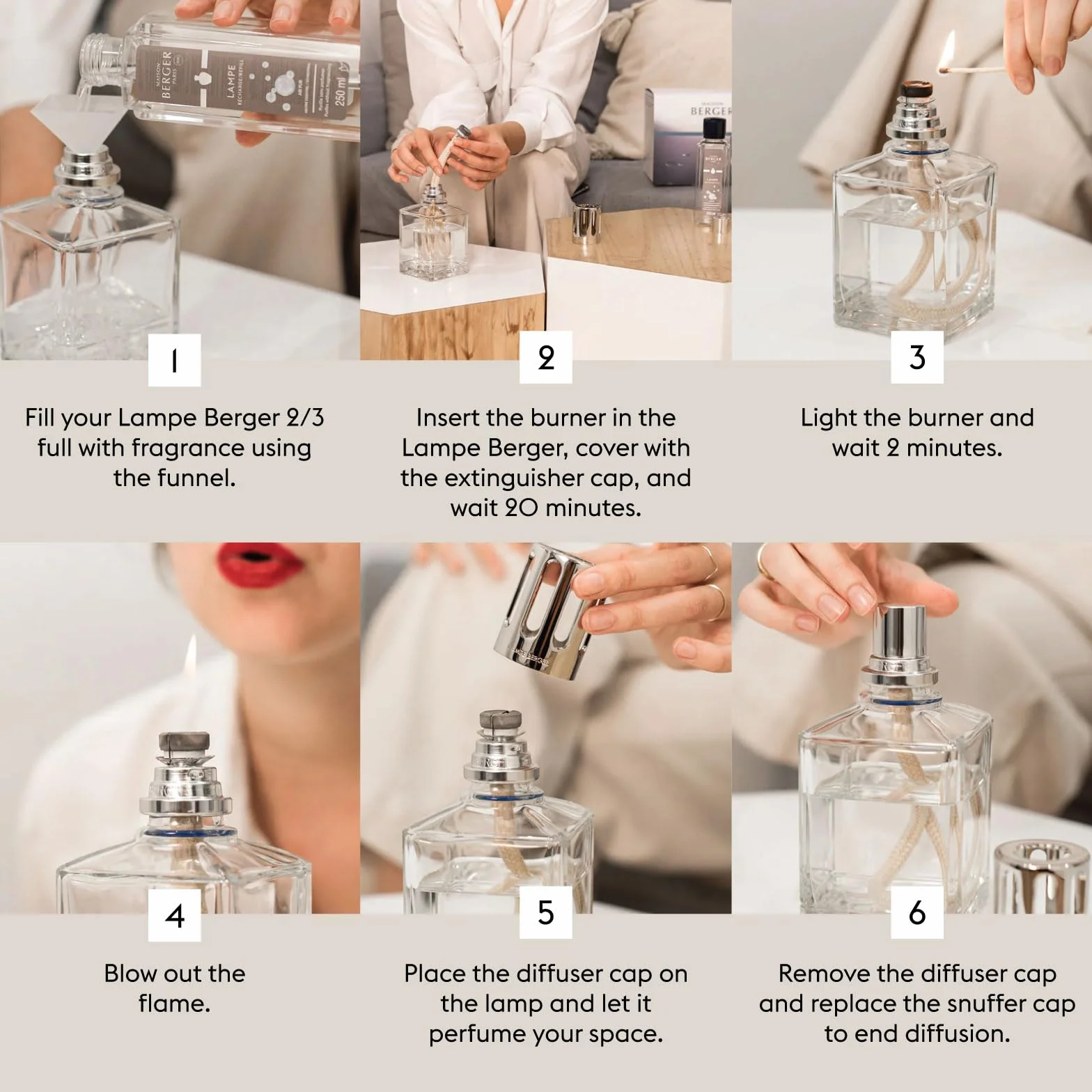 MAISON BERGER Paris - Lampe Berger Gravity Grise Paris