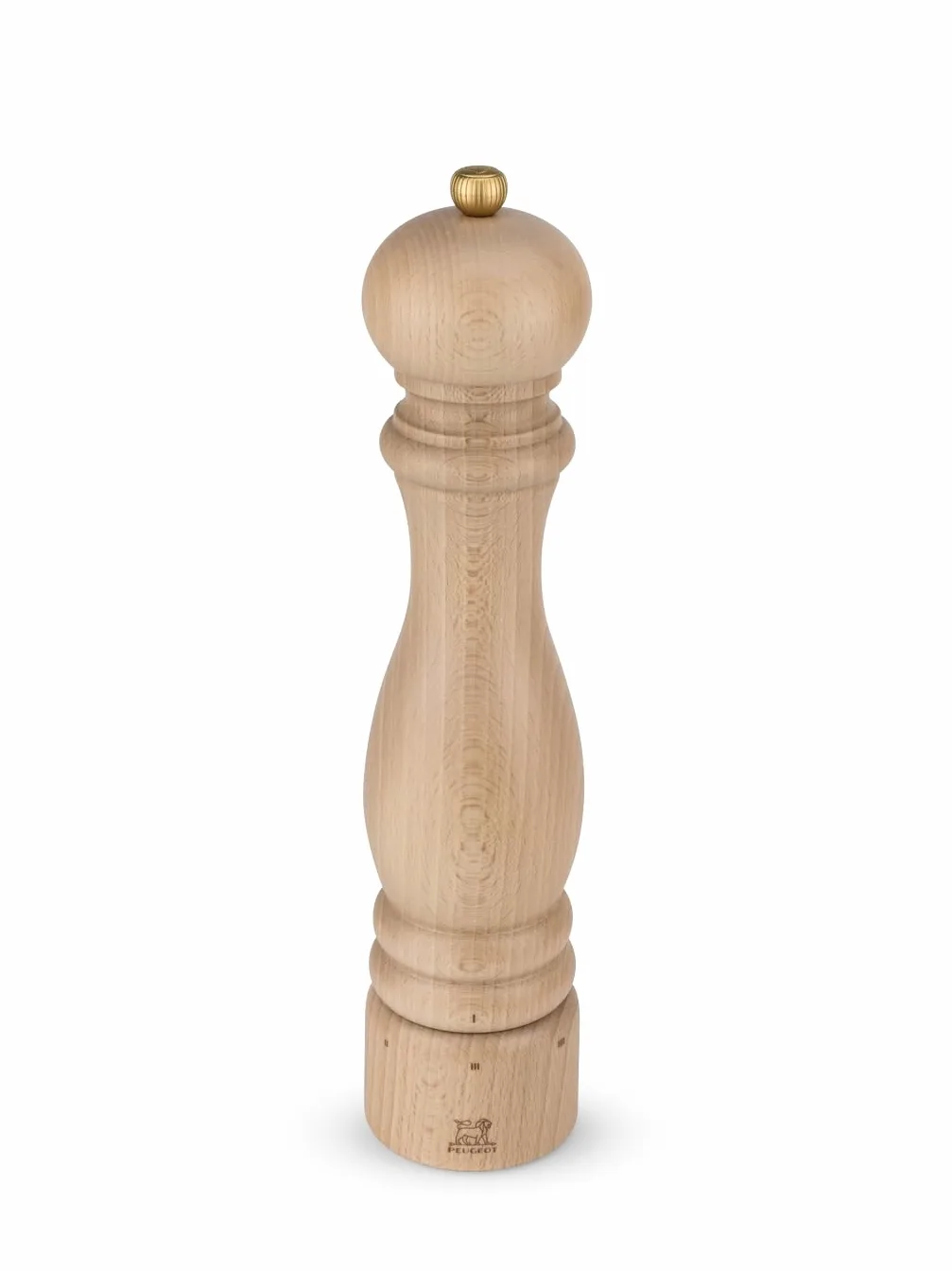PEUGEOT - Moulin à Poivre Paris u'Select 30 cm - 6 Réglages de Moutures Prédéfinies - En Bois Labellisé PEFC - Fabrication Française - Coloris Naturel, Beige