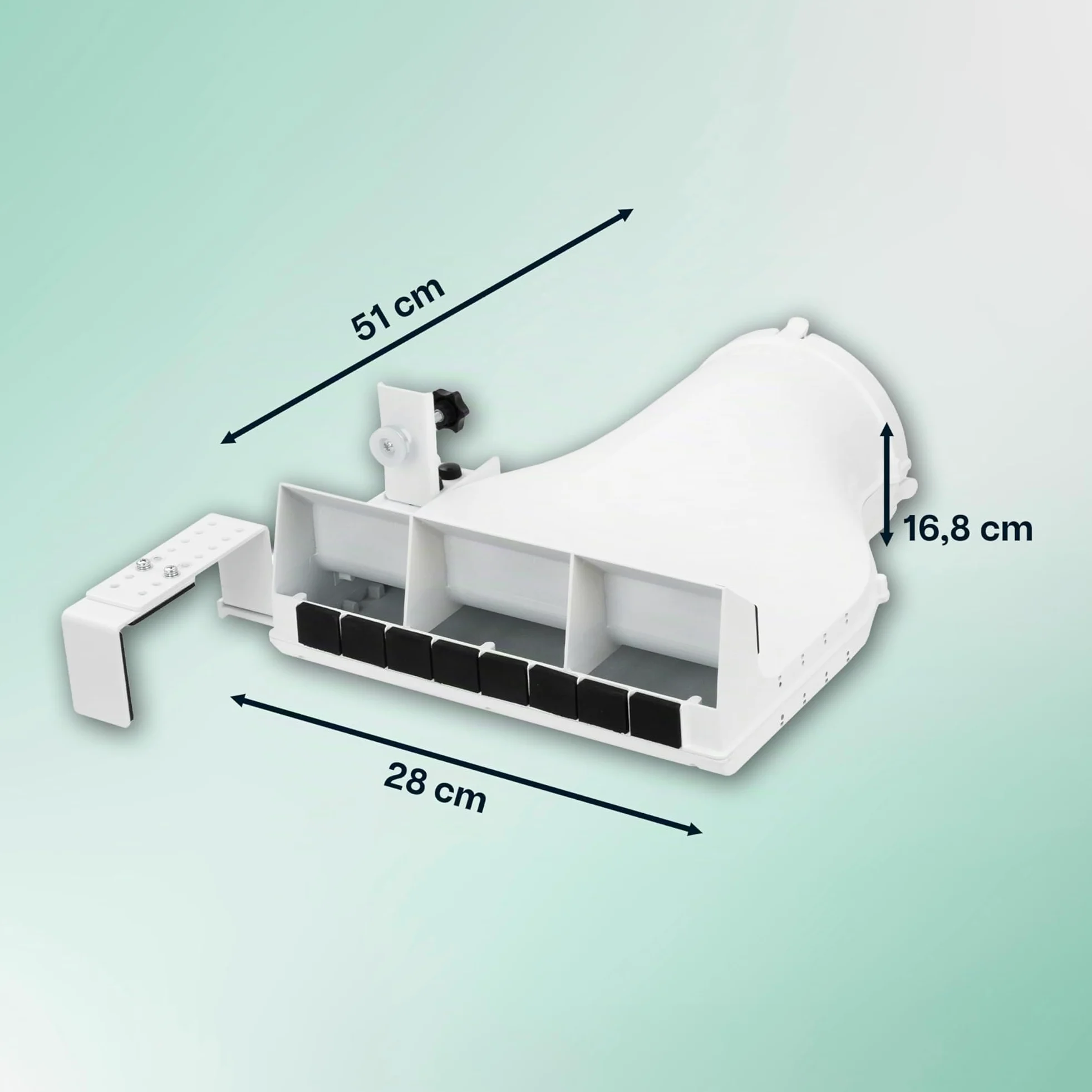 Eurom Window Way Out - Joint de fenêtre pour climatiseurs mobiles - Adaptateur d'accessoires pour votre climatiseur mobile - Hot Air Stop - Ajustement universel - Installation rapide (blanc 2.0)