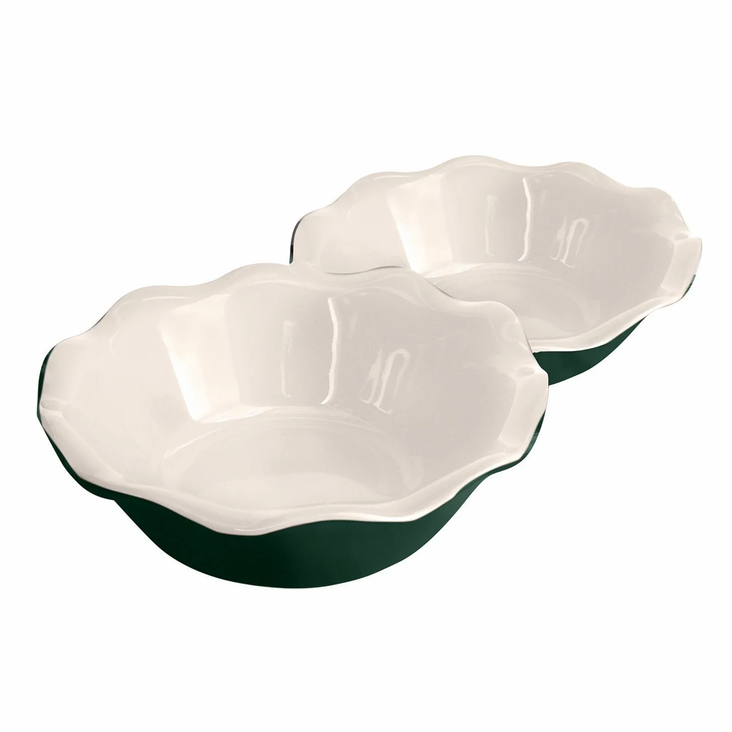 Emile Henry Modern Classics Lot de 2 mini plats à tarte Vert persistant