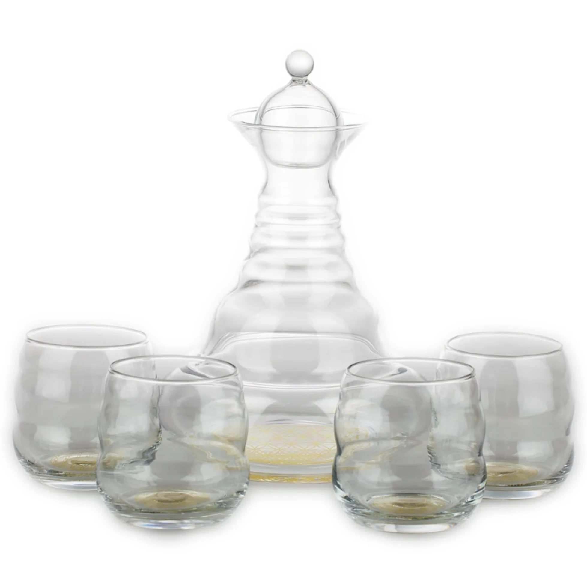 Natures Design Alladin Karaffe gold 1.3 Liter + 4 Becher Mythos gold