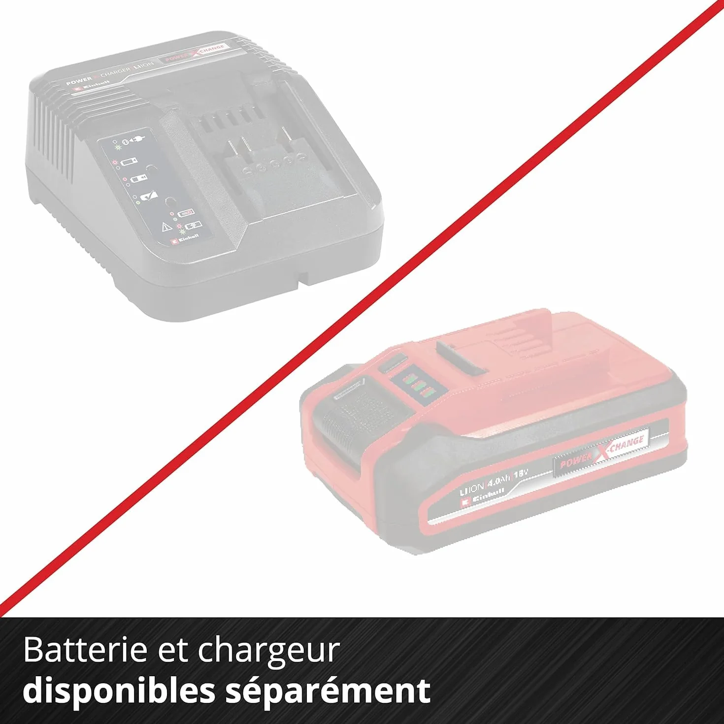 Einhell Aspirateur à Main sans Fil Te-VC 18 Li Solo -Power X-Change (18V, Livré avec Accessoires (Buse, buse à rainures...), Bac à poussiere 540ml) Livré sans Batterie ni Chargeur
