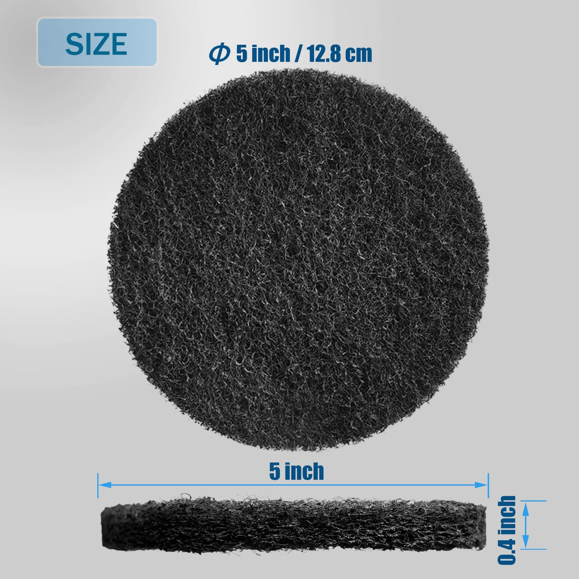Lot de 12 filtres universels Absorbant Les odeurs, désodorisant au Charbon Actif pour poubelles, seaux à Compost, comptoir et bacs de Recyclage (Ronds)