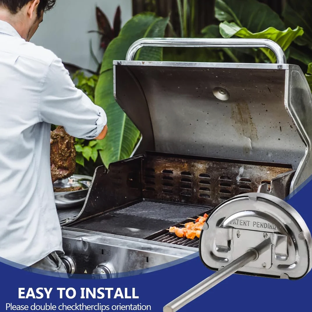 NHQZ 1 Pièces Thermometre Four Compatible avec Omnia Thermometre Cuisine en Acier Inoxydable avec Sonde Thermomètres pour Barbecue Fumoir Gril Casseroles Faitouts Mesure de 0 °C à 400 °C