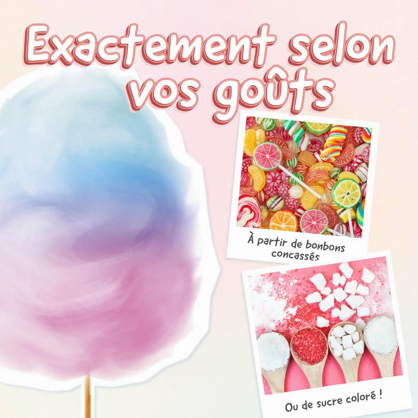 GOURMETmaxx Machine à barbe à papa pour la maison | L'original avec 10 bâtonnets & cuillère doseuse au design rétro nostalgique | Barbe a papa pour les fêtes d'enfants, les anniversaires [Menthe]