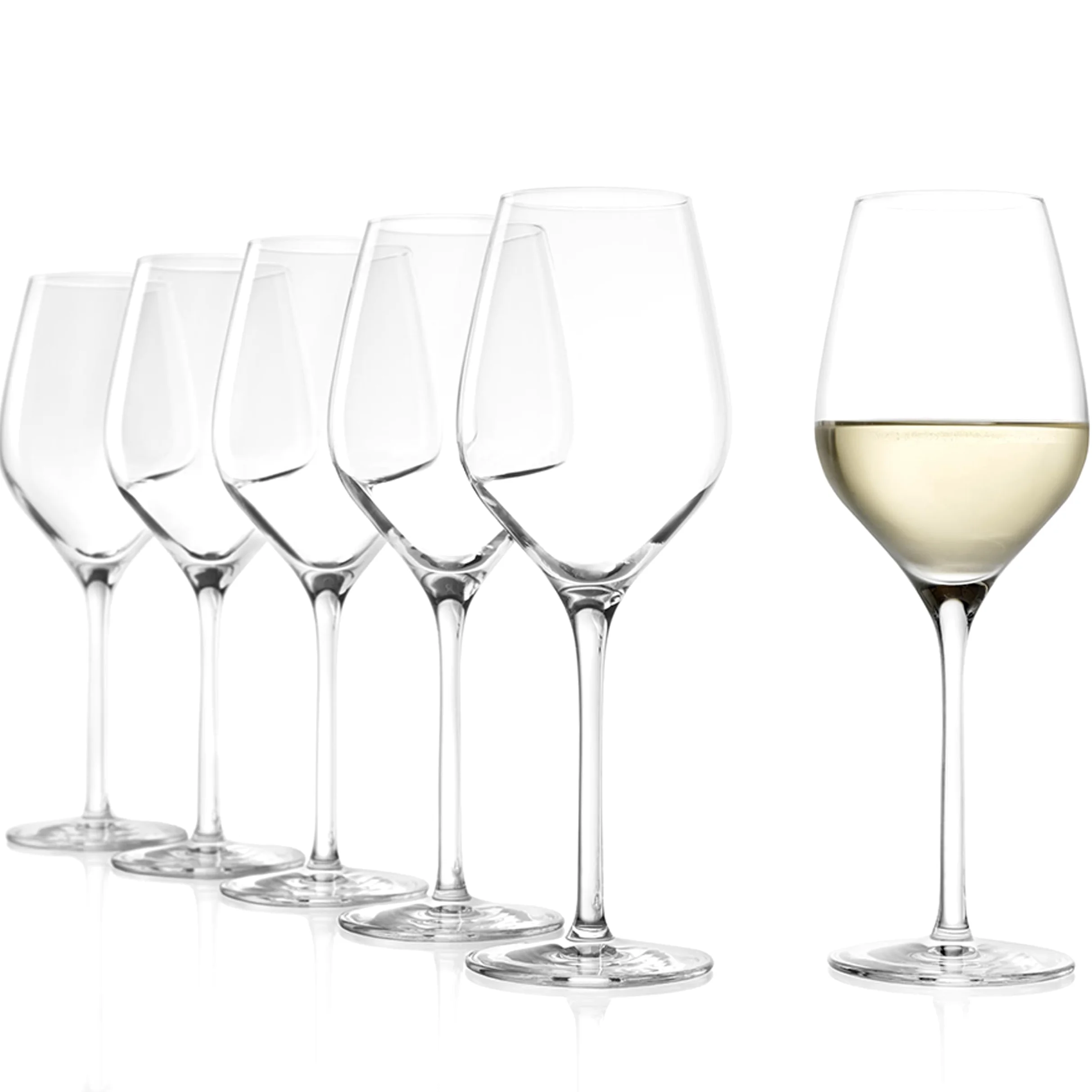 Stölzle Lausitz Verres à Vin Blanc Exquisit Royal 6-Pièces 350 ml – Verres Élégants en Cristal pour Vin Rouge Léger & Rosé – Résistants au Lave-Vaisselle