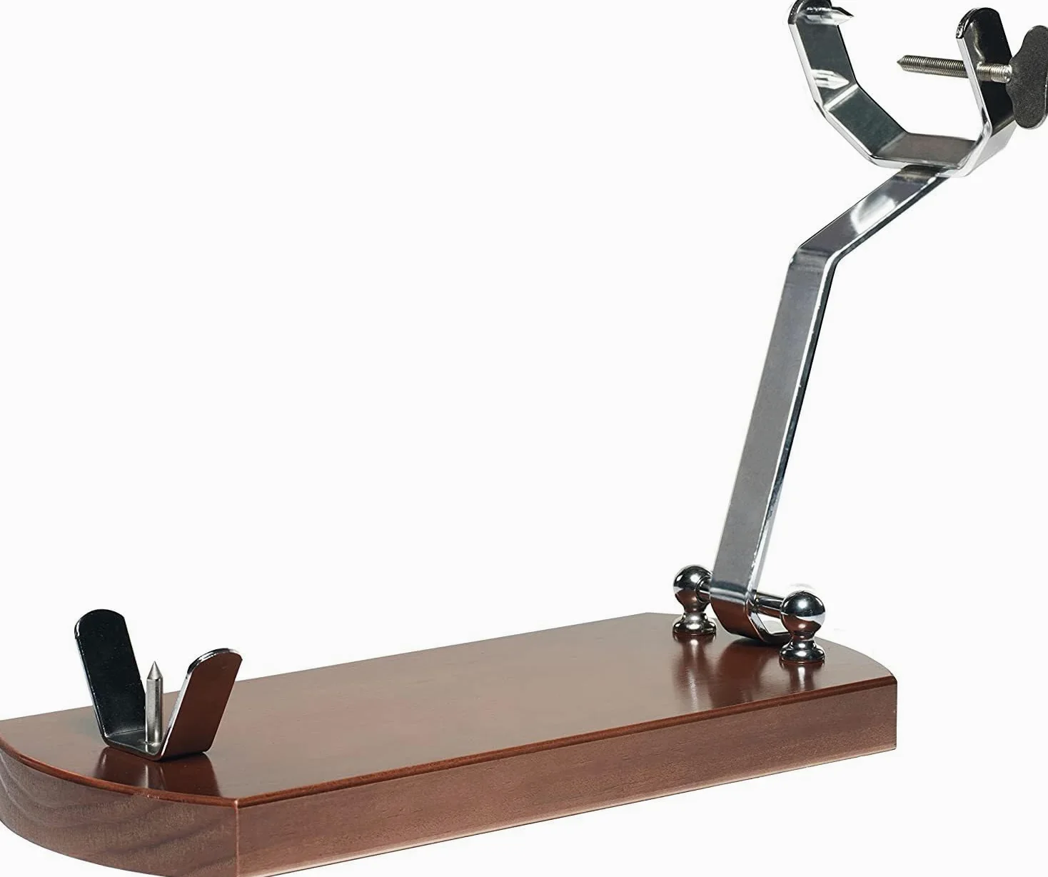 Support à Jambon Pliable avec Base Antidérapante + Couteau + Fusil à Aiguiser + Couvre Jambon + Torchon + Pinces- Kit de Tranchage Professionnel pour Jambon Serrano, Ibérique et Prosciutto