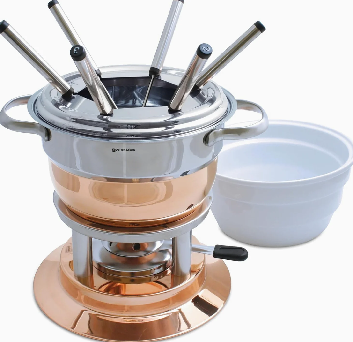 Lausanne 11 Pc. Copper Fondue Set