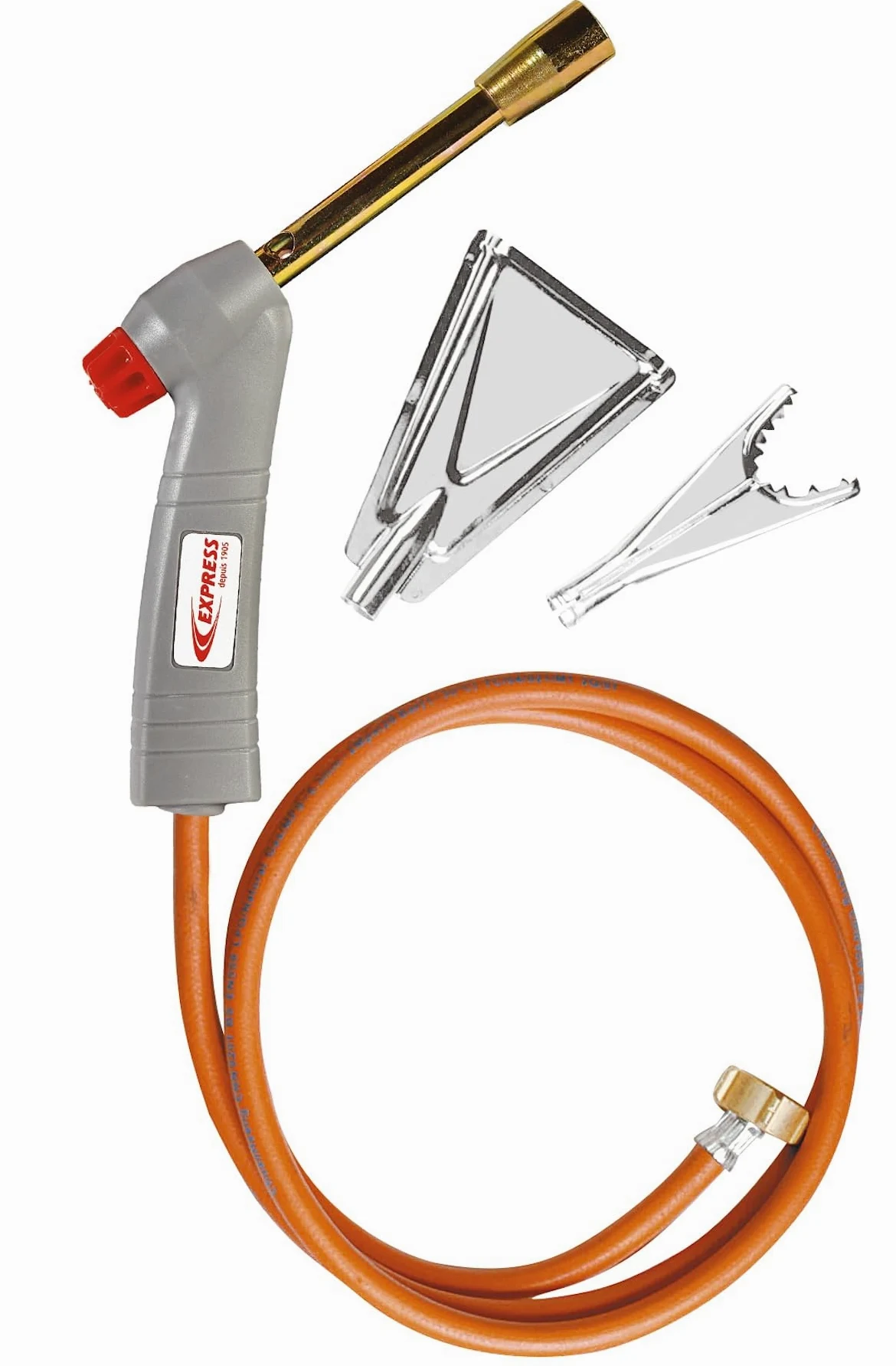 Express, 5200, Chalumeau à Gaz Butane de Plombier Standard + Accessoires - Débit Gaz 312 (g/h) - Puissance 4,3 kW - avec Accessoires Cercoflam et Lance Brûle Peinture à Flamme Plate