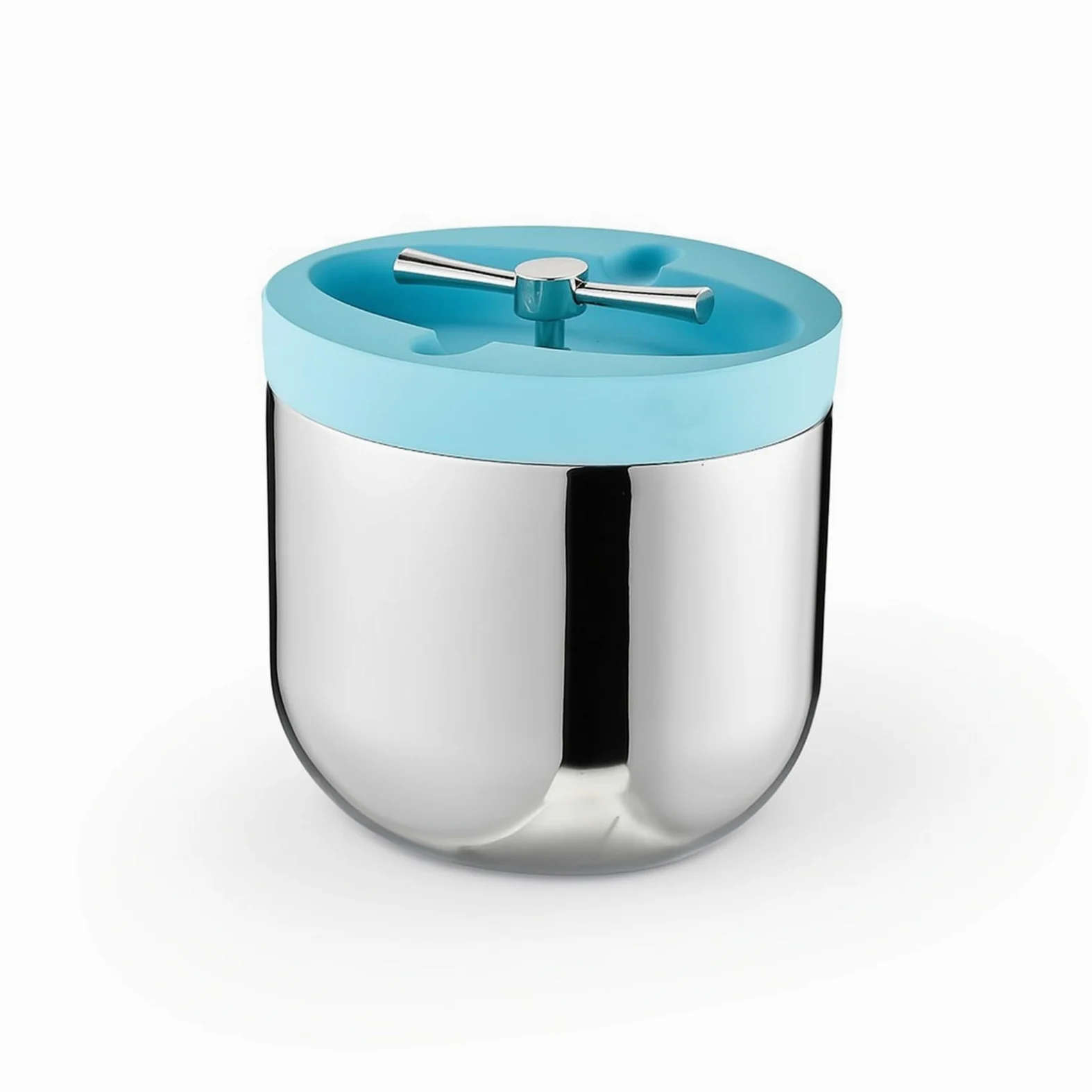 Harilla Seau à Glaçons Isotherme à Double Couche en Acier Inoxydable avec Couvercle pour Apéritifs et Fêtes Entre Amis