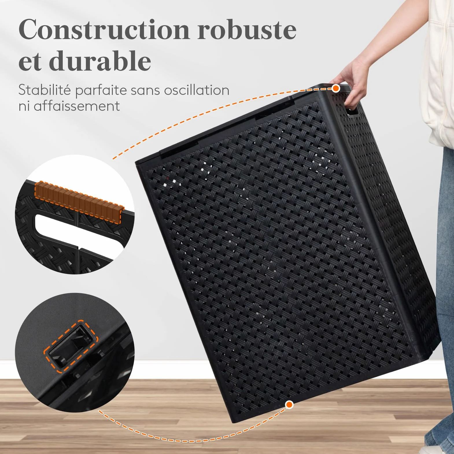 Lifewit Poubelle Recyclage 110 L, Collecteur de Bouteilles 2 Compartiments avec Couvercle et 2 Ouvertures, Poubelle Tri Selectif avec 2 Sacs Amovibles pour Plastique, Verre, Canettes, Noir