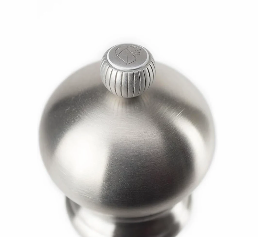 PEUGEOT - Moulin à Sel Paris Chef u'Select 18 cm - 6 Réglages de Moutures Prédéfinies - Innovation Sel Glace, Mécanisme Zirlion - En Inox - Fabrication Française - Coloris Inox