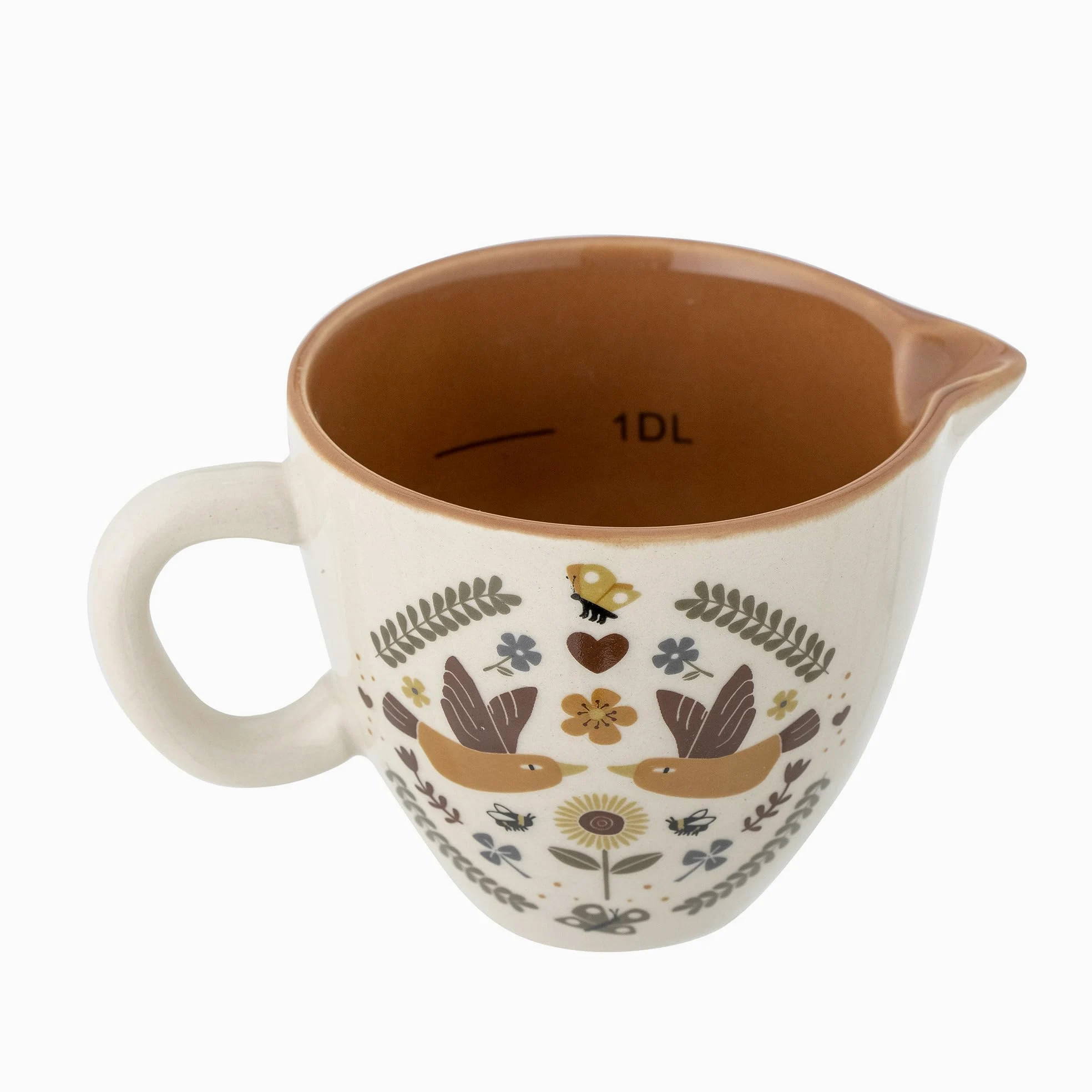Bloomingville Bryn Lot de 3 Kits de pâtisserie en faïence Marron Ø 21 x H 12/L 22,5 x Ø 4,5/H 7,5 x Ø 9 cm