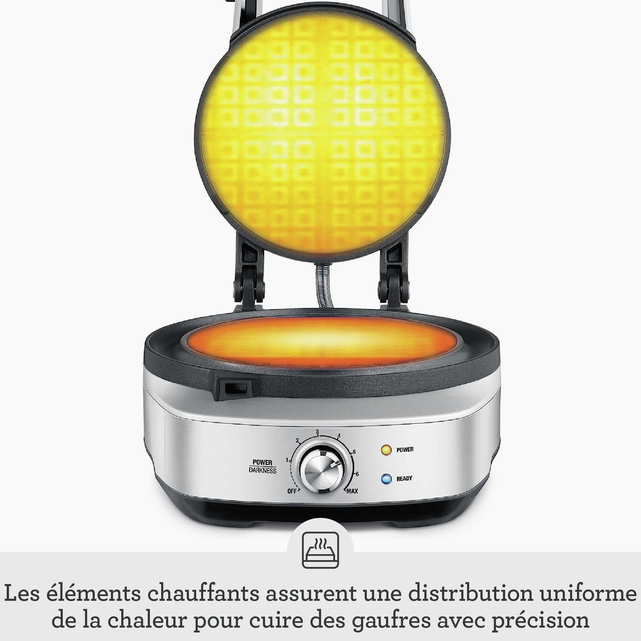 Sage - The No-Mess Waffle - Gaufrier professionnel - Acier Inoxydable Brossé