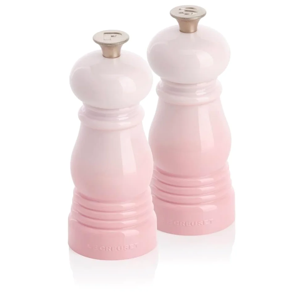 Le Creuset Set de Moulins à Sel et Poivre, Mécanisme en Céramique, Shell Pink, 44900117770000