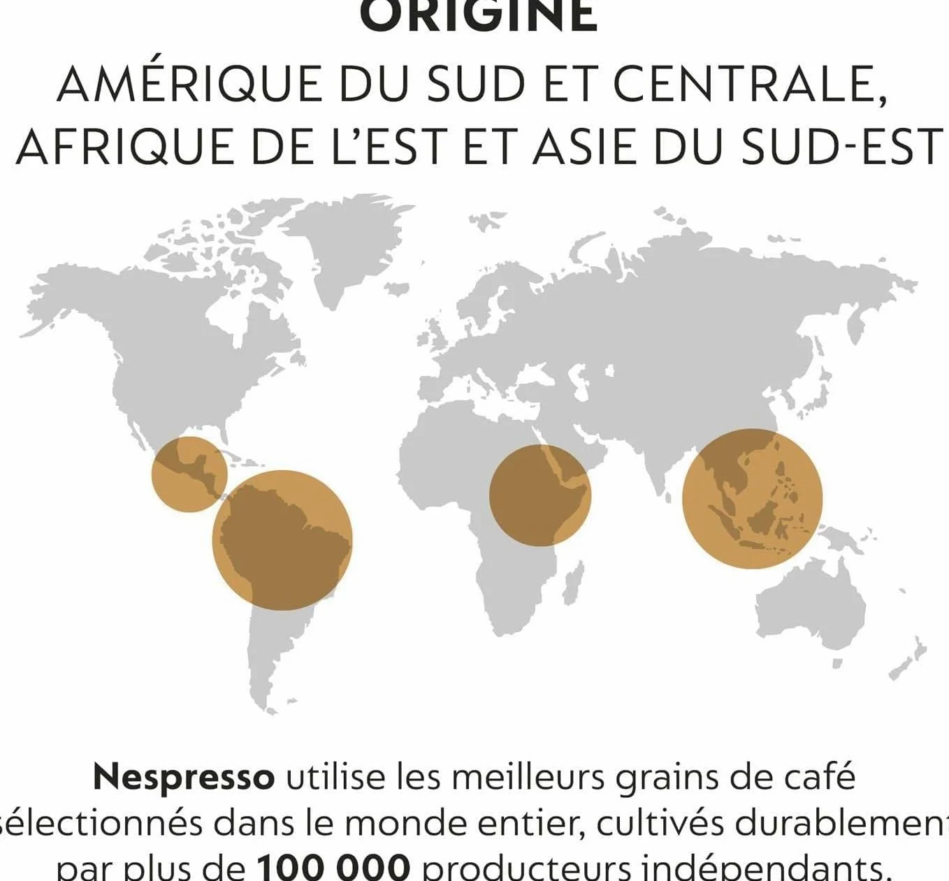 Nespresso Machine à café Inissia noir Delonghi Original - Bundle Top Sélection Ispirazione 100 Capsules